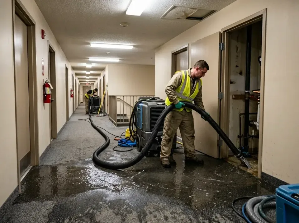multi-unit-apartment-hallway-f-005 — frequently asked questions, Emergency Burst Pipe Water Extraction & Removal in Jamestow…